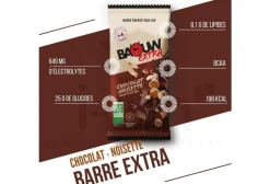 Barre énergétique bio Extra - Chocolat - Noisette