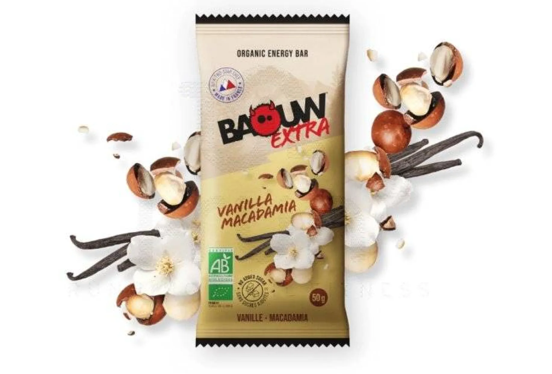 Barre énergétique bio Extra - Vanille - Macadamia