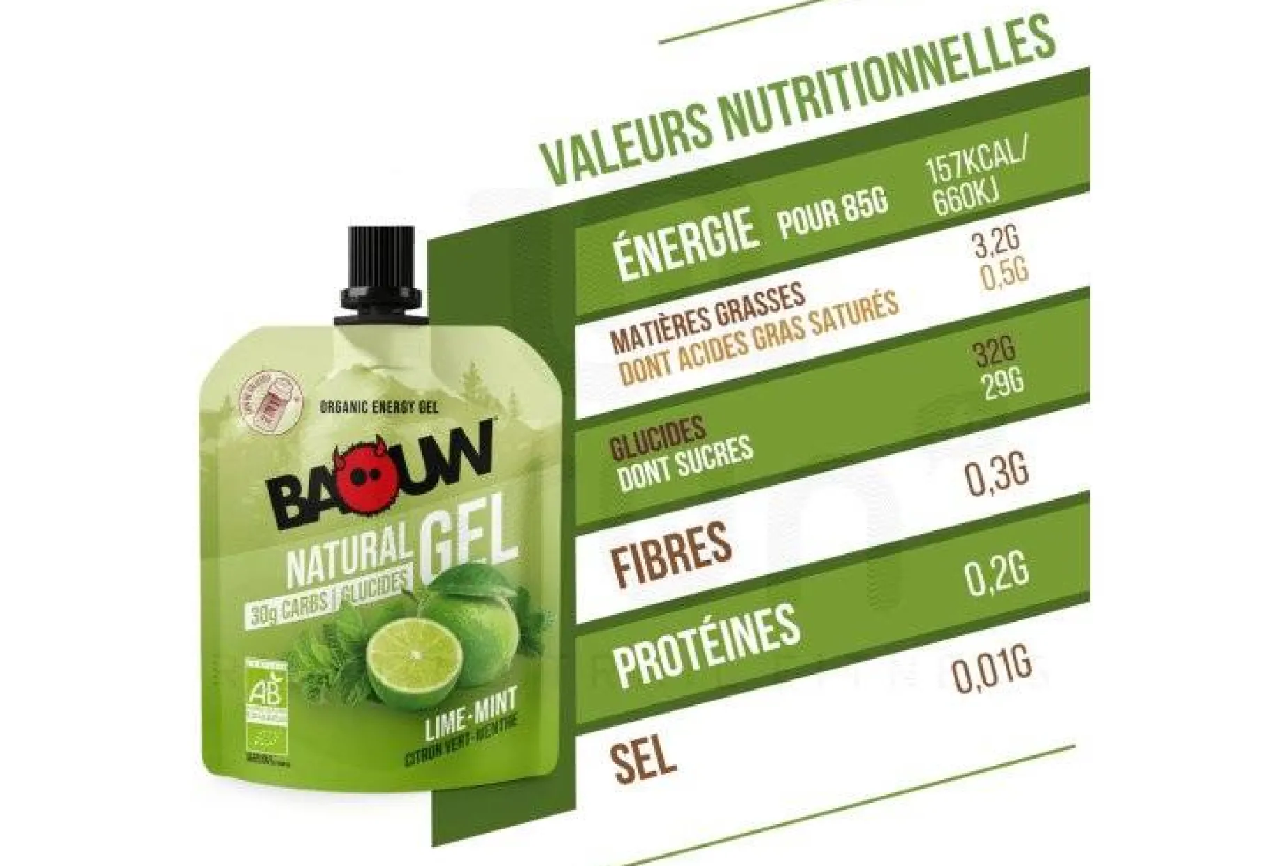 Gel naturel bio