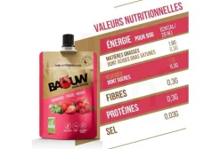 Purée nutritionnelle bio - Framboise - Fraise - Basilic