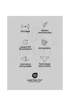 String menstruel - Flux léger femme