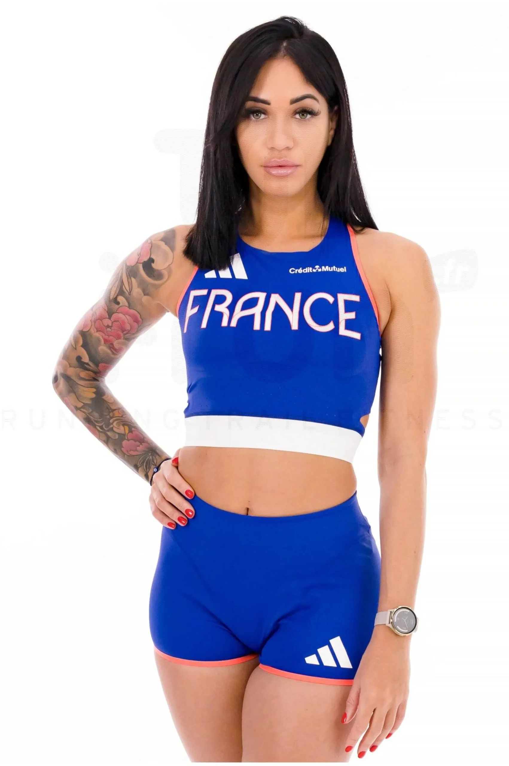 Team France Crop Top femme
